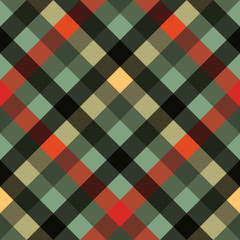 Seamless plaid style vector pattern