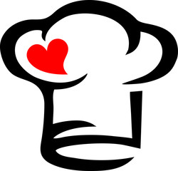 Chef's Hat, Heart, Cooking with Love