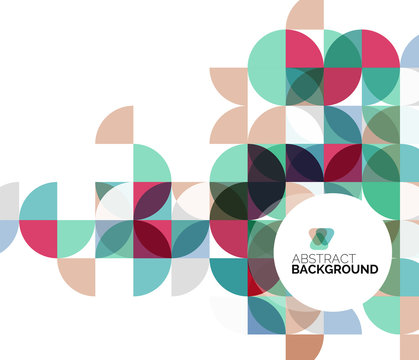 Circle geometric abstract background