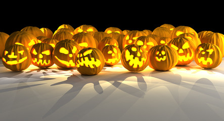 Halloween pumpkin invasion.