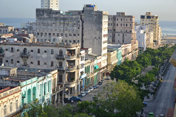 Fototapeta na wymiar centro Havana