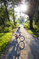 Fototapeta na wymiar Bike in forest