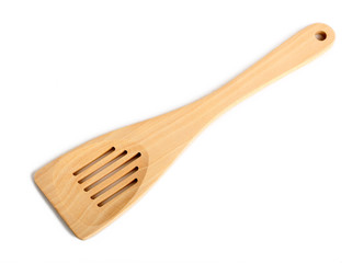 Wooden kitchen spatula