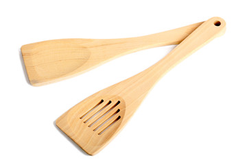 Wooden kitchen spatula
