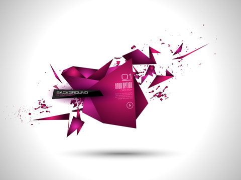 Abstract modern poligonal background for brochure and covers