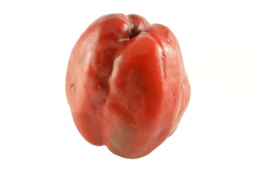 Red pepper isolated on white