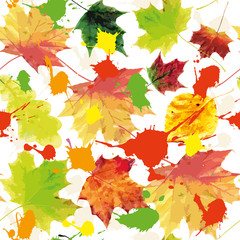 Autumn background texture.Seamless pattern.