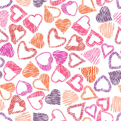 Hears seamless pattern, love valentine and wedding theme seamles