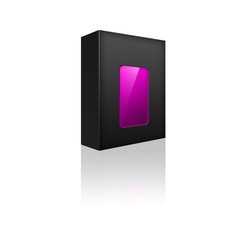 Boite neutre : rectangle violet