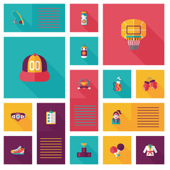 sport flat ui bakcground set, eps10