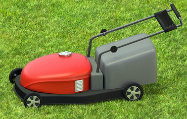 lawnmower on grass