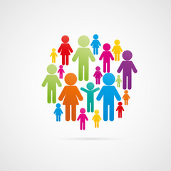 groupe de silhouettes