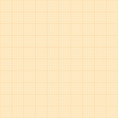 Old sepia graph paper square grid background.