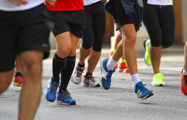 Fototapeta premium many atletic engaged in the race to victory