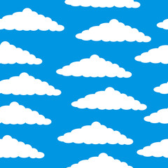 Cloud seamless pattern