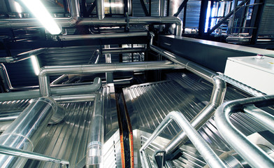 Industrial zone, Steel pipelines and ducts