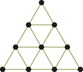 Tetraktys, The Unit Of Four - Pythagorean Symbol
