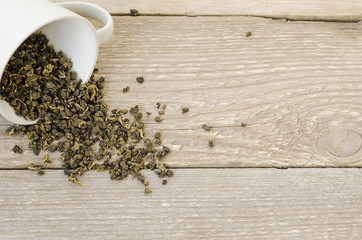 White tea in the cup