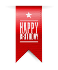 happy birthday banner illustration design