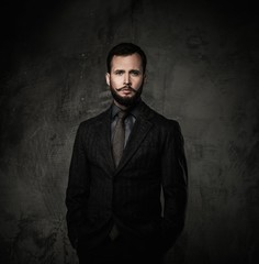 Handsome well-dressed man in jacket