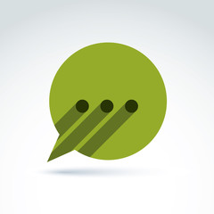 Ellipsis punctuation, analyze and conversation symbol, text mess