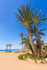 Fototapeta na wymiar Aguilas Poniente beach Murcia in Spain