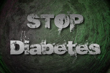 Stop Diabetes Concept