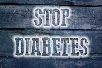 Stop Diabetes Concept