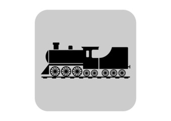 Locomotive vector icon