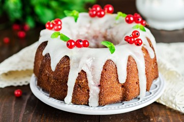 Кекс с ягодами
