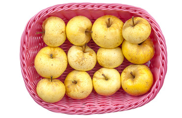 apples in a basket