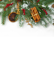 Christmas Decoration Isolated. Selective focus.