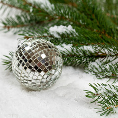 Christmas composition with Christmas decoration