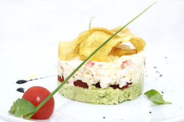 salad with crab