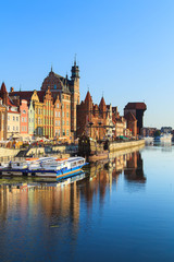 Paysage urbain de Gdansk en Pologne