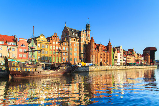 Cityscape of Gdansk in Poland