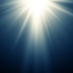 Abstract magic blue  light background