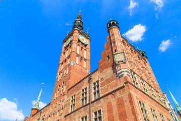 A view of Gdansk Town Hall, Poland