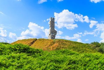 Westerplatte Monument of a battle of II World War in Poland