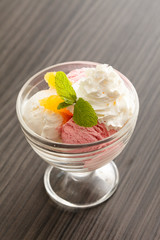 ice cream with orange