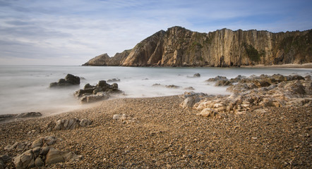 Vistas en la costa asturiana