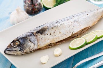 Baked mackerel