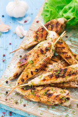 Chicken skewers