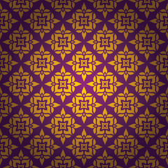 Thai Art Background vector, Thai art pattern vector.