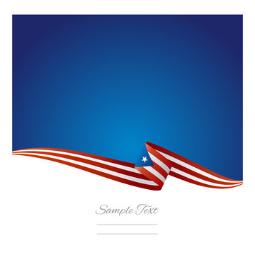 Abstract color background Puerto Rico flag vector