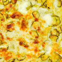 Courgettes zucchini omelette