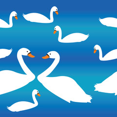 Swan decor pattern