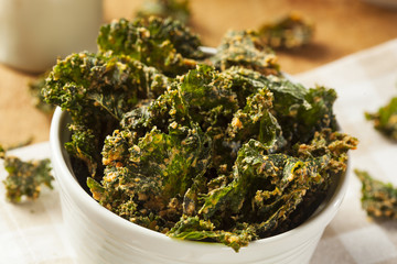 Homemade Green Kale Chips