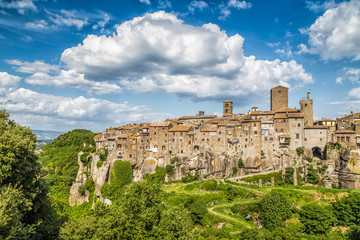 Fototapeta na wymiar Medieval town of Vitorchiano in Lazio, Italy