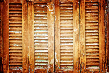 Vintage window shutters background